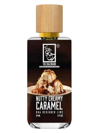 The Dua Brand Nutty Creamy Caramel fragrance bottle