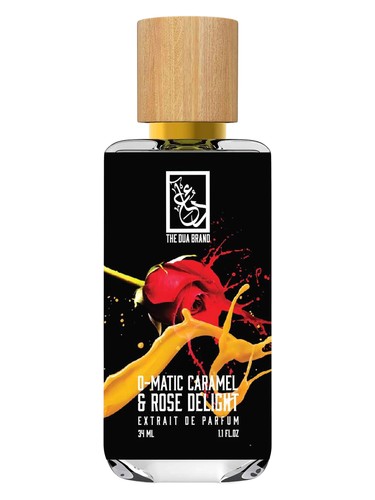 The Dua Brand O-Matic Caramel & Rose Delight fragrance bottle