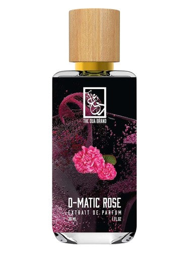 The Dua Brand O-Matic Rose fragrance bottle