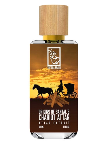 The Dua Brand Origins of Santal's Chariot Attar fragrance bottle
