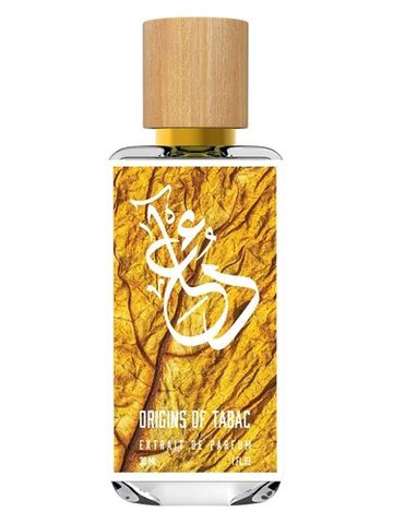 The Dua Brand Origins of Tabac fragrance bottle