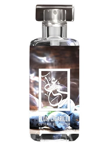 The Dua Brand Plum Cigarillo fragrance bottle