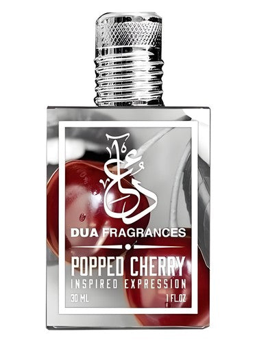 The Dua Brand Popped Cherry fragrance bottle