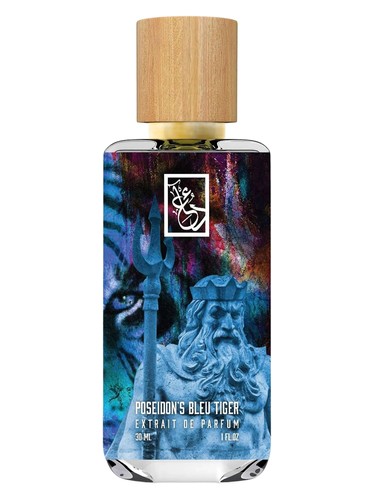 The Dua Brand Poseidon’s Bleu Tiger fragrance bottle