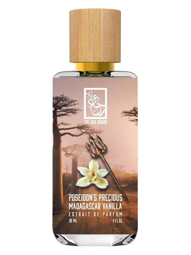 The Dua Brand Poseidon’s Precious Madagascar Vanilla fragrance bottle