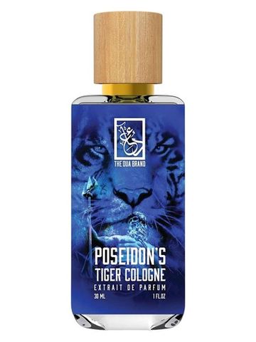 The Dua Brand Poseidon’s Tiger Cologne fragrance bottle