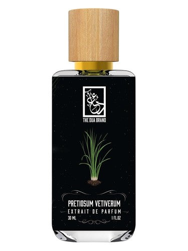 The Dua Brand Pretiosum Vetiverum fragrance bottle