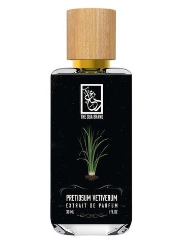 The Dua Brand Pretiosum Vetiverum fragrance bottle