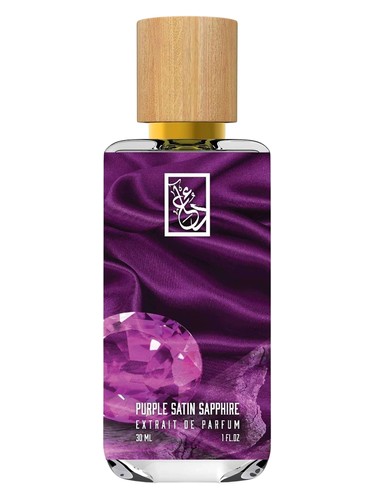 The Dua Brand Purple Satin Sapphire fragrance bottle