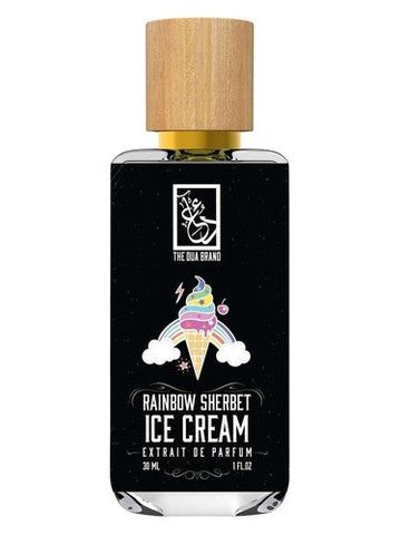 The Dua Brand Rainbow Sherbet Ice Cream fragrance bottle