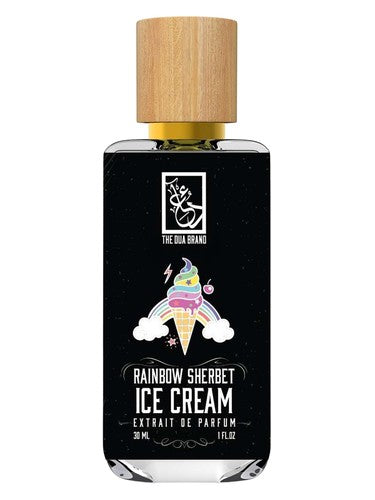 The Dua Brand Rainbow Sherbet Ice Cream fragrance bottle