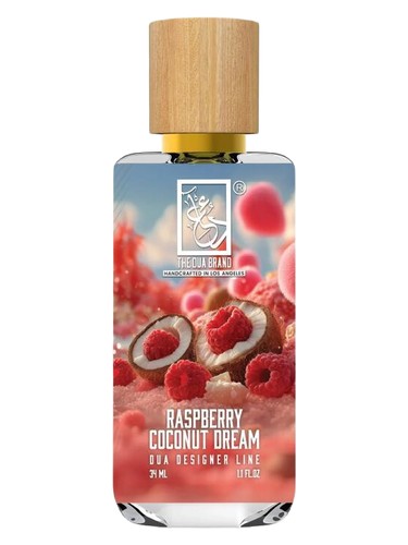 The Dua Brand Raspberry Coconut Dream fragrance bottle