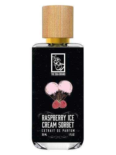 The Dua Brand Raspberry Ice Cream Sorbet fragrance bottle