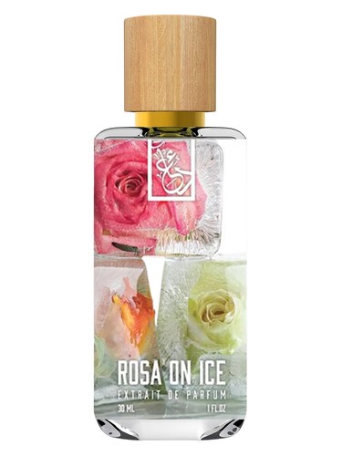 The Dua Brand Rosa on Ice fragrance bottle