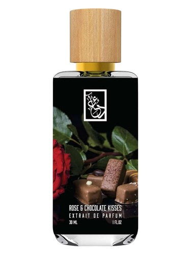 The Dua Brand Rose & Chocolate Kisses fragrance bottle
