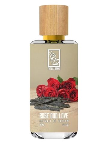The Dua Brand Rose Oud Love fragrance bottle