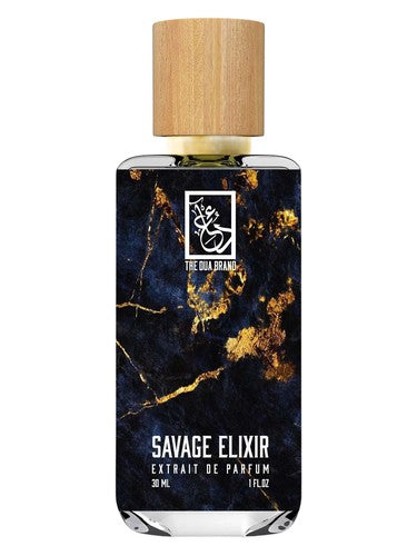 The Dua Brand Savage Elixir fragrance bottle