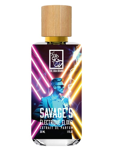 The Dua Brand Savage’s Èlectrique Elixir fragrance bottle