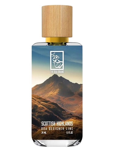 The Dua Brand Scottish Highlands fragrance bottle