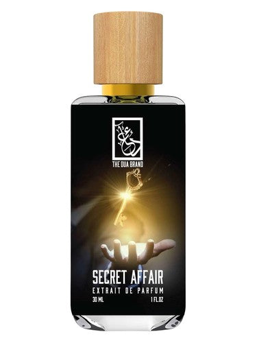 The Dua Brand Secret Affair fragrance bottle