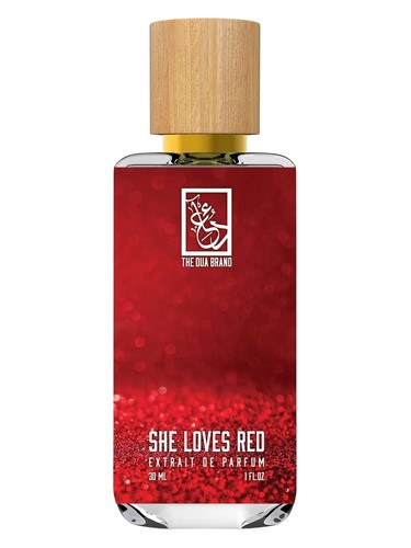 The Dua Brand She Loves Red fragrance bottle