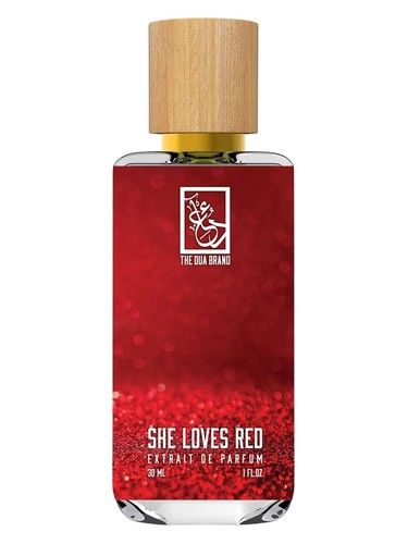 The Dua Brand She Loves Red fragrance bottle