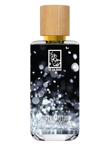 The Dua Brand Silver Attitude fragrance bottle