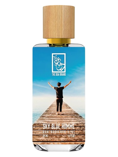 The Dua Brand Sky Blue Homme fragrance bottle