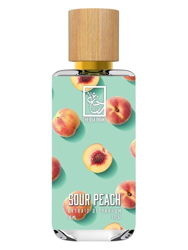 The Dua Brand Sour Peach fragrance bottle