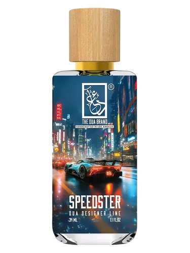 The Dua Brand Speedster fragrance bottle