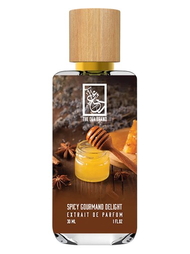 The Dua Brand Spicy Gourmand Delight fragrance bottle
