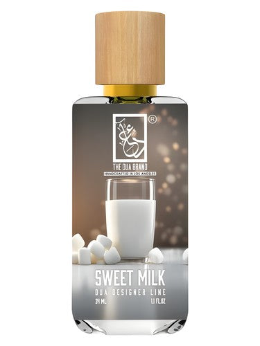 The Dua Brand Sweet Milk fragrance bottle