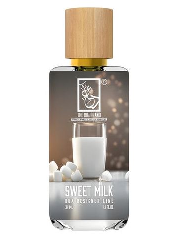 The Dua Brand Sweet Milk fragrance bottle