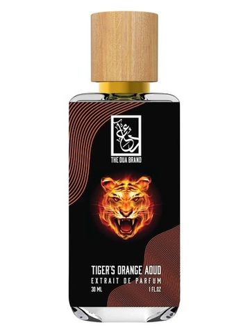 The Dua Brand Tiger’s Orange Aoud fragrance bottle