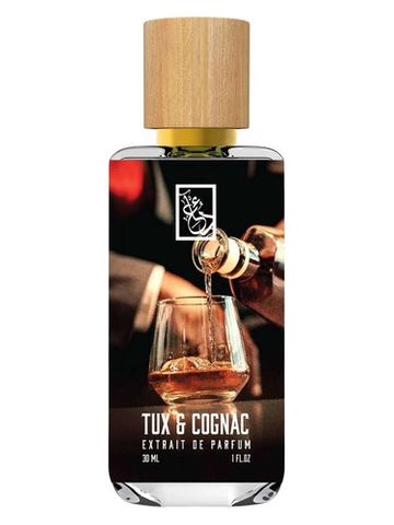 The Dua Brand Tux & Cognac fragrance bottle