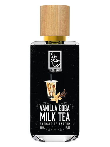 The Dua Brand Vanilla Boba Milk Tea fragrance bottle