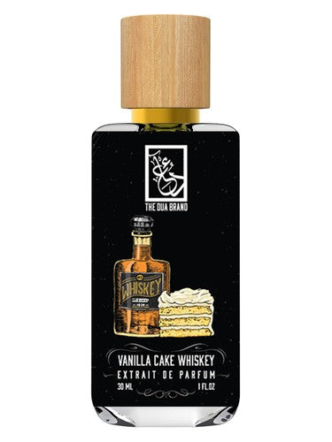 The Dua Brand Vanilla Cake Whiskey fragrance bottle