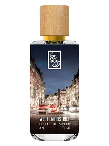 The Dua Brand West End District fragrance bottle