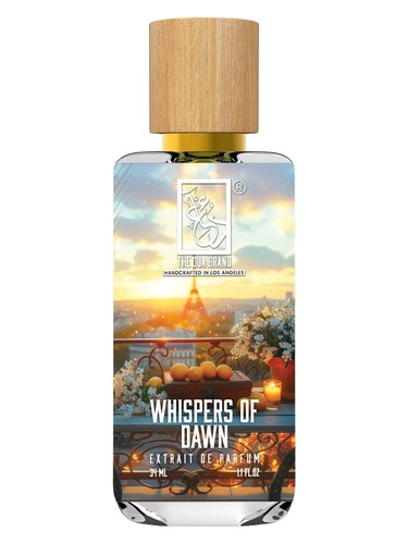 The Dua Brand Whispers of Dawn fragrance bottle