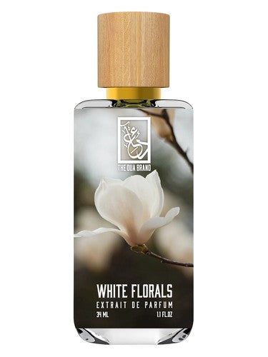 The Dua Brand White Florals fragrance bottle