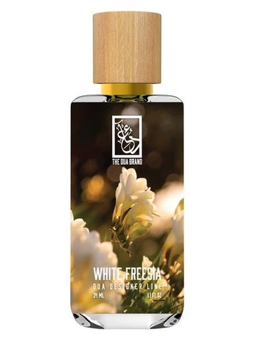 The Dua Brand White Freesia fragrance bottle