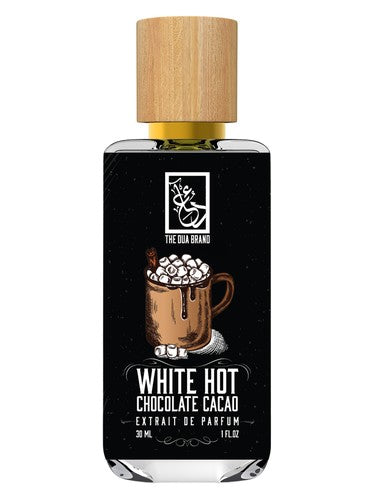 The Dua Brand White Hot Chocolate Cacao fragrance bottle