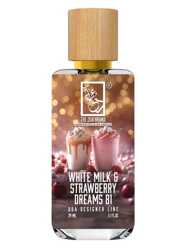 The Dua Brand White Milk & Strawberry Dreams 81 fragrance bottle