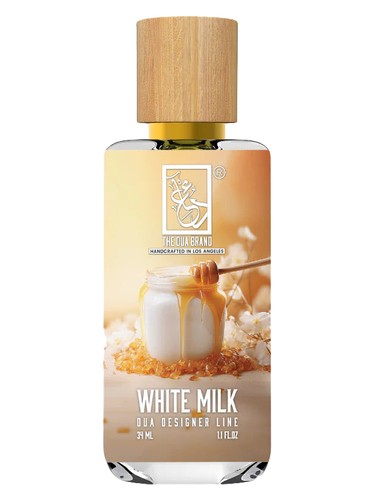 The Dua Brand White Milk fragrance bottle