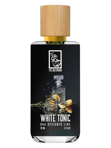 The Dua Brand White Tonic fragrance bottle