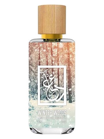The Dua Brand Winter Woods fragrance bottle