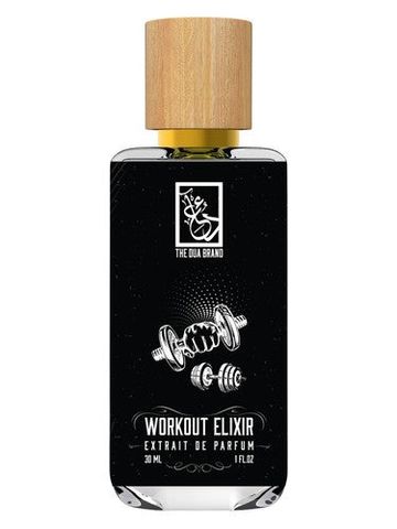 The Dua Brand Workout Elixir fragrance bottle