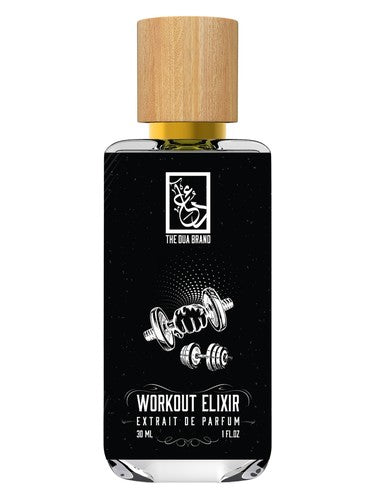 The Dua Brand Workout Elixir fragrance bottle