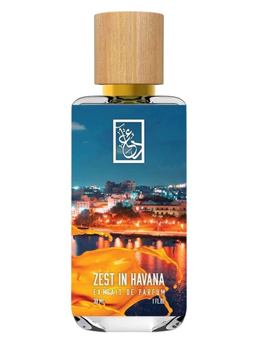 The Dua Brand Zest in Havana fragrance bottle