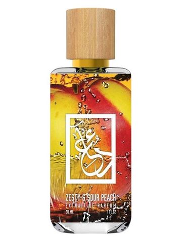 The Dua Brand Zesty & Sour Peach fragrance bottle